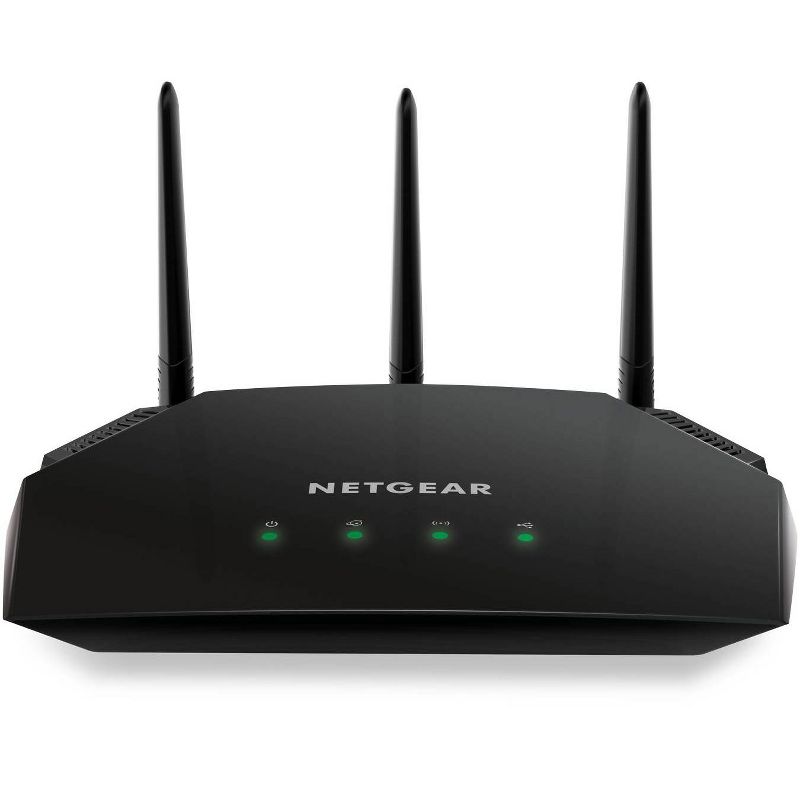 Netgear AC1750 Smart WiFi Router - 802.11 AC Dual Band Gigabit - Black (R6350-100NAS), 1 of 4