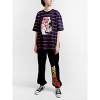 Dragon Ball Z Kid Buu Frieza & Cell Crew Neck Short Sleeve Blue & Orange Striped T-shirt - 3 of 3
