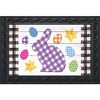 Briarwood Lane Easter Doormat 30x18 Indoor Outdoor Checkered Spring Bunny For Easter Doormat - 2 of 4