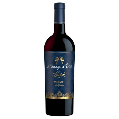 Ménage à Trois Lavish Merlot Red Wine - 750ml Bottle
