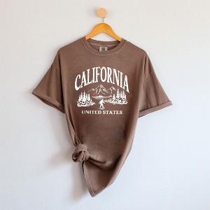Simply Sage Market Women's California Forest Scene Short Sleeve Garment Dyed Tee - 1 of 4
