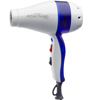 Gamma+ Active Oxygen Anti-Microbial Professional Hair Dryer White/Blue