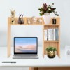 YIYIBYUS Classic Desk Bookshelf Desk Bookshelf Organizer, Wood color - 2 of 4