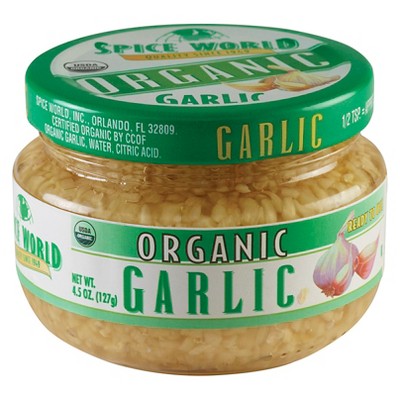 Spice World Organic Garlic - 4.5oz Package