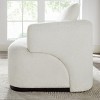 VANOMi 34.25'' Upholstered Boucle Barrel Accent Chair - 4 of 4