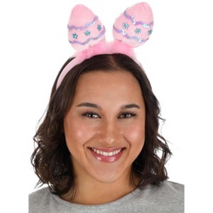 HalloweenCostumes.com One Size Women Womens Easter Egg Costume Accessory Headband | Easter Headbands, Pink/Blue/Purple - 1 of 3