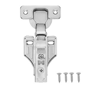 VEVOR Cabinet Hinges, 50 Packs Full Overlay Kitchen Cabinet Door Hinges, 100 Degree Opening Angel Soft Close Concealed Cupboard Hinges, Silver - 1 of 4
