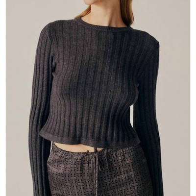 Women's Buddleia Crop Sweater - DELUC