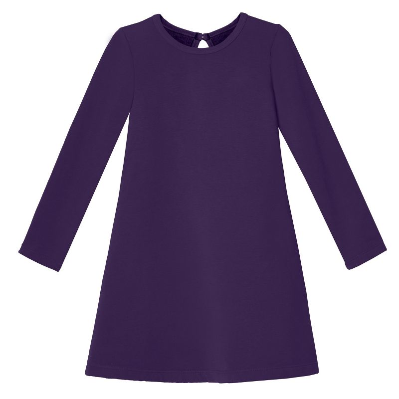 City Threads USA-Made Cotton Fleece Soft A-Line Dress, 1 of 6