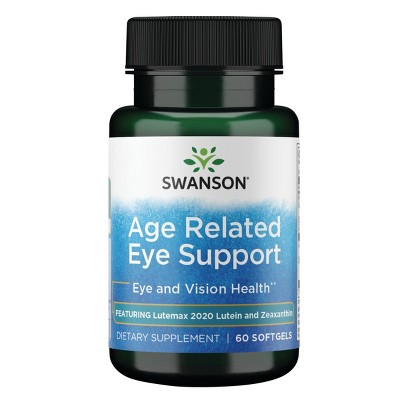 Swanson Premium Age Related Eye Support, Featuring Lutemax Lutein and Zeaxanthin, 60 Softgels.