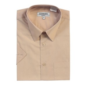 Gioberti Men's Short Sleeve Solid Dress Shirt - 1 of 4