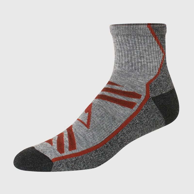 Hanes Premium Men&#39;s Peaks Triangle Explorer Ankle Socks 3pk - Gray 6-12, 1 of 5