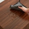 Grungis Modern Wood Nightstands with 3 Drawers,Bedside Table with Wave Design,Chest of Drawers for Bedroom&Hallway,Walnut - 3 of 4