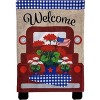 Red Truck Burlap Patriotic House Flag 28" x 40" Briarwood Lane - 3 of 4