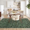 Floral Kitchen Rug – Washable, Non-Slip, Low Pile, Distressed Print Runner for Hallway, Bathroom, Laundry - 4 of 4