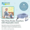 Kalencom Potette Plus 2-in-1 Travel Potty and Trainer Seat - Dual-Purpose Potty Training Toilet Seat - Portable Potty for Toddler Travel - with Durable, Lock-in Legs and Splash Guard - 2 of 4