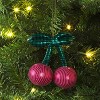 3" Christmas Fabric Disco Cherries Ornament - Wondershop™ - 2 of 3