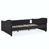 Lyngins Daybed,Upholstered Button Tufted Sofa Bed with 2 Drawers,Waved Shape Arms with Copper Nail,Bed Frame for Bedroom,Living Room - 4 of 4
