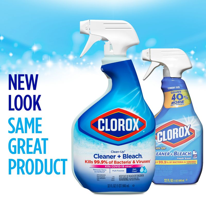 Clorox Rain Clean Scent Clean-Up All Purpose Cleaner with Bleach Spray Bottle - 32 fl oz, 4 of 18