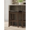 Maven Lane Adrien Rustic Backless Vegan Leather Saddle Seat Bar Height Bar Stool - 2 of 4