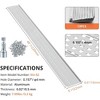 13x Gutter Guard 5 in Wide 52 ft Total Length Cover Mesh Leaf Debris Protection - 2 of 4