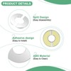 Unique Bargains 304 Stainless Steel Self-Adhesive Durable Mirror-Polished Escutcheon Plate 2 Pcs - 2 of 4