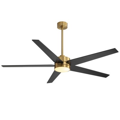 Airsurfer 65 Inch Ceiling Fan with Lights and Remote Reversible for Bedroom Patio Living Room Indoor Outdoor