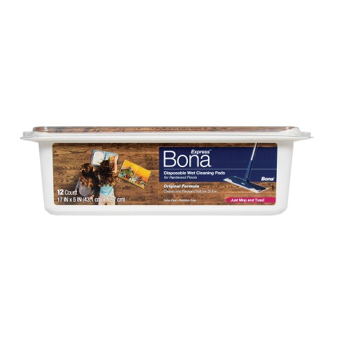 Bona Hardwood Floor Wet Cleaning Pads 12ct Target