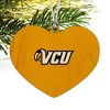 Virginia Commonwealth University Rams Logo Heart Love Wood Christmas Tree Holiday Ornament - 2 of 3
