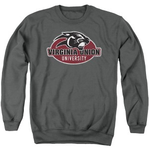 Virginia Union University Official Distressed Primary Logo Adult Crewneck Sweatshirt - 1 of 4