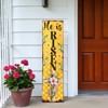 HomeRoots 36" Yellow And Black Solid Wood He is Risen Easter Wreath Porch Sign - 2 of 4
