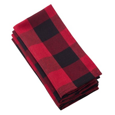 Buffalo Plaid Napkin - Red