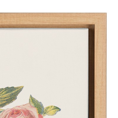 Be Kind Floral Sports Print on Canvas with Polystyrene Frame
