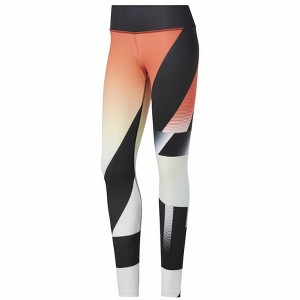 Reebok Womens Lux Bold Tights Compression Athletic Pants - 1 of 3