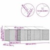 Dog Cage Silver 600 x 200 x 256 cm Galvanised Steel - 4 of 4