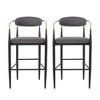 2 Sets of Bar Stools with Armsc for Enhanced Comfort and Style - 2 of 3