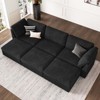 Belffin 6-Seater Sleeper Sectional - Convertible Cloud Couch with Storage & Plush Corduroy - 3 of 4