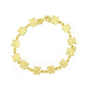 RMZ GOLD NYC 14k Gold Teddy Bracelet 7.5 " - 1 of 3