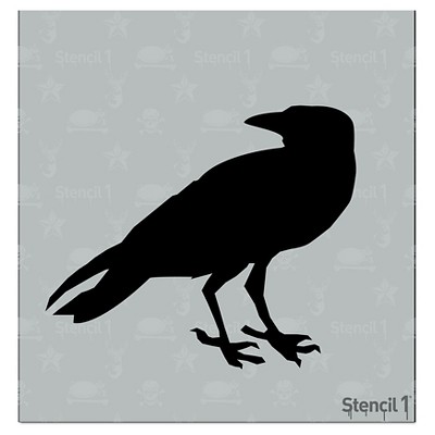 Stencil1 Raven - Stencil 5.75" x 6"