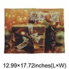 Unique Bargains Christmas Place Mats Linen Gold Tone 13"x17.7" 2 Pcs - 3 of 4