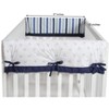 Bacati - Little Sailor Crib Rail Guard Covers set of 2 Small Side - 3 of 4