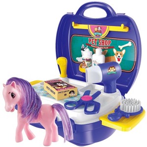 Link Little Princess Portable Pony Carrier Pet Shop Play Set Portable Suitcase - 1 of 4