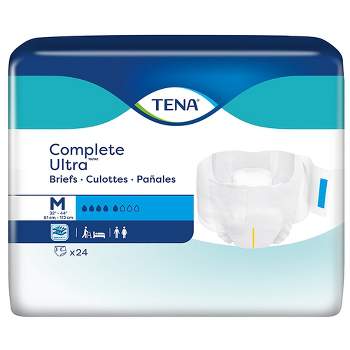TENA Complete Ultra Disposable Diaper Brief, Moderate, Medium