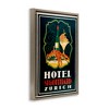 Stupell Industries Vintage Hotel Zurich with Lobster Black Framed Floater Canvas Wall Art - 3 of 4