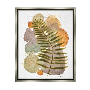Stupell Industries Layered Fern Leaf Nature Framed Floater Canvas Wall Art - 1 of 4