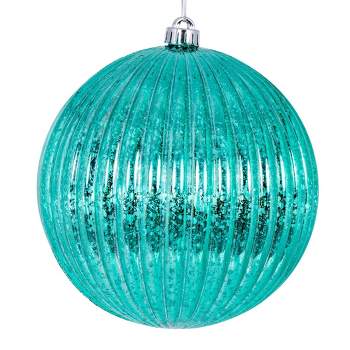 Northlight Set Of 2 Shiny Stone Blue Glitter Snowflakes Glass Christmas  Ball Ornaments 4 : Target