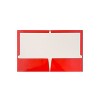 JAM Paper Laminated Two-Pocket Glossy Presentation Folders Red 385GRED - image 2 of 4