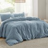 Bedsure Striped Boho Duvet Cover King Size - Tufted Boho Bedding Set, 3 Pieces Shabby Chic Home Bedding for All Seasons, Includes 1 King Duvet Cover & - 3 of 4