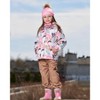Deux par Deux Girl 3-In-1 Mid-Season Outerwear Set with Printed Jacket Light Pink and Beige Pant - 3 of 4