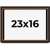 PosterPalooza | Modern Shadow Box 1" Depth Brown Picture Frame - UV Acrylic, Backing Board, Hanging Hardware - 2 of 4